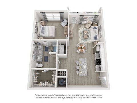 a 1 bedroom floor plan  woodland commons apartments